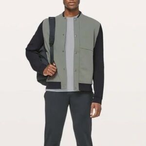 lululemon athletica Green and Black Bomber Jacket